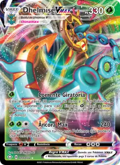 Carta Dhelmise VMAX da coleção Shining Fates