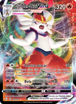 Carta Cinderace VMAX da coleção Shining Fates