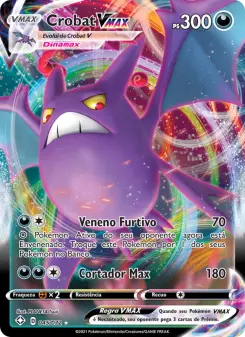 Carta Crobat VMAX da coleção Shining Fates
