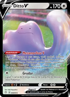 Carta Ditto V da coleção Shining Fates