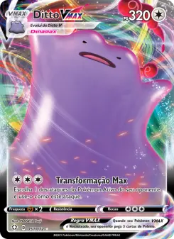 Carta Ditto VMAX da coleção Shining Fates