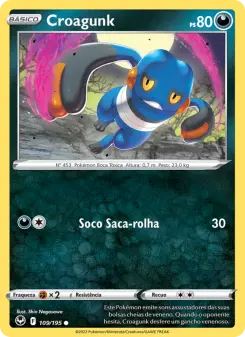 Carta Croagunk da coleção Silver Tempest