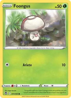 Carta Foongus da coleção Silver Tempest