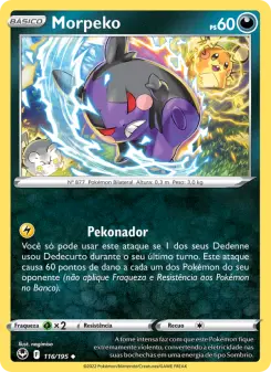 Carta Morpeko da coleção Silver Tempest