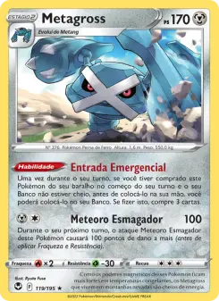 Carta Metagross da coleção Silver Tempest