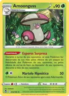 Carta Amoonguss da coleção Silver Tempest