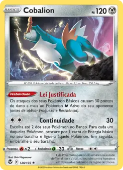 Carta Cobalion da coleção Silver Tempest