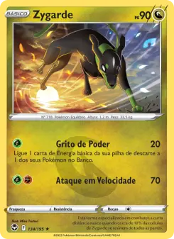 Carta Zygarde da coleção Silver Tempest