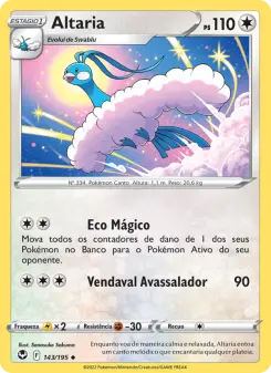 Carta Altaria da coleção Silver Tempest