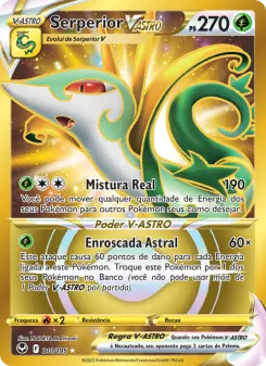 Carta Serperior VSTAR da coleção Silver Tempest