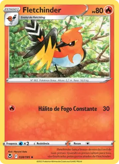 Carta Fletchinder da coleção Silver Tempest