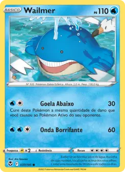 Carta Wailmer da coleção Silver Tempest