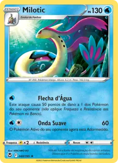 Carta Milotic da coleção Silver Tempest