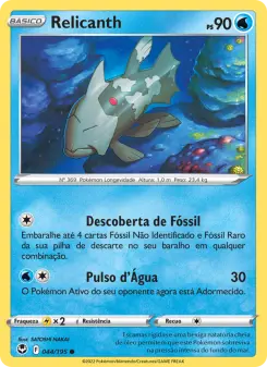 Carta Relicanth da coleção Silver Tempest