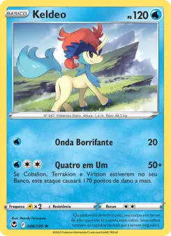 Carta Keldeo da coleção Silver Tempest