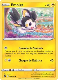 Carta Emolga da coleção Silver Tempest