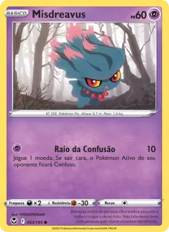 Carta Misdreavus da coleção Silver Tempest