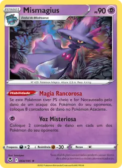 Carta Mismagius da coleção Silver Tempest