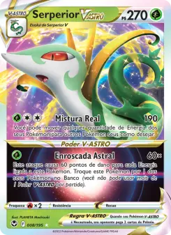 Carta Serperior VSTAR da coleção Silver Tempest