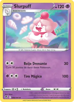 Carta Slurpuff da coleção Silver Tempest
