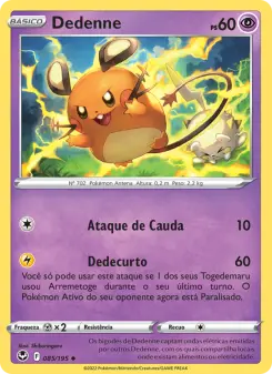 Carta Dedenne da coleção Silver Tempest