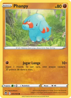 Carta Phanpy da coleção Silver Tempest