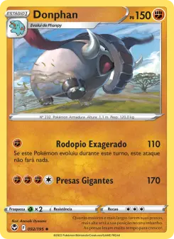 Carta Donphan da coleção Silver Tempest