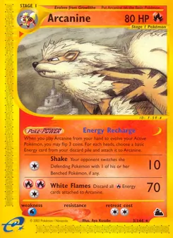 Carta Arcanine da coleção Skyridge