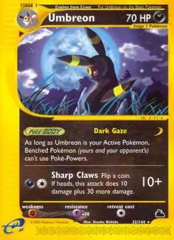 Carta Umbreon da coleção Skyridge