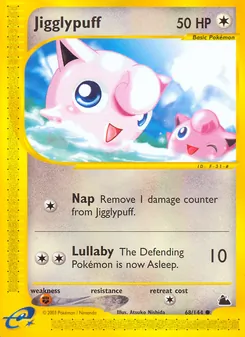 Carta Jigglypuff da coleção Skyridge