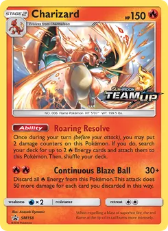 Carta Charizard da coleção SM Black Star Promos
