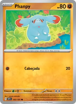 Carta Phanpy da coleção Surging Sparks