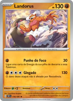 Carta Landorus da coleção Surging Sparks