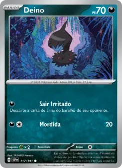 Carta Deino da coleção Surging Sparks