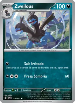 Carta Zweilous da coleção Surging Sparks