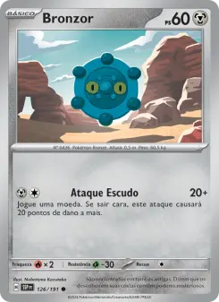 Carta Bronzor da coleção Surging Sparks