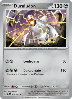Carta Duraludon da coleção Surging Sparks