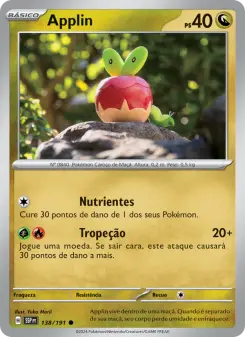 Carta Applin da coleção Surging Sparks