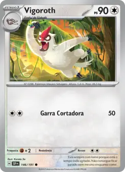 Carta Vigoroth da coleção Surging Sparks