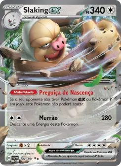 Carta Slaking ex da coleção Surging Sparks