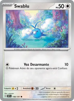 Carta Swablu da coleção Surging Sparks