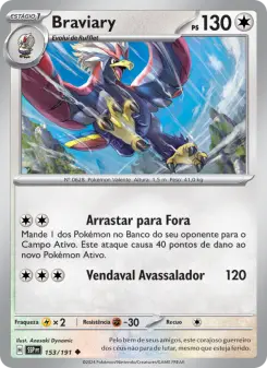 Carta Braviary da coleção Surging Sparks