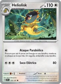 Carta Heliolisk da coleção Surging Sparks