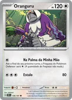 Carta Oranguru da coleção Surging Sparks