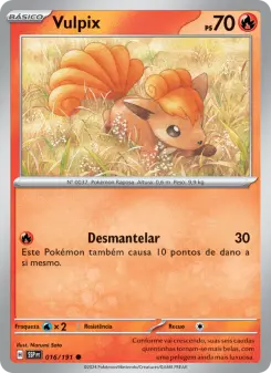 Carta Vulpix da coleção Surging Sparks