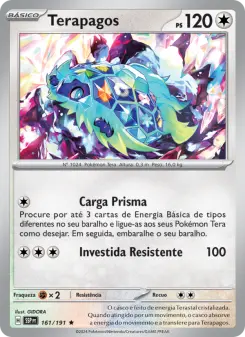 Carta Terapagos da coleção Surging Sparks