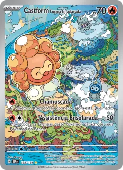 Carta Castform Sunny Form da coleção Surging Sparks