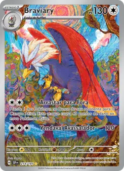 Carta Braviary da coleção Surging Sparks