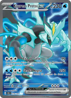 Carta Black Kyurem ex da coleção Surging Sparks