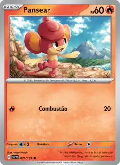 Carta Pansear da coleção Surging Sparks